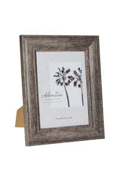 BAMI NETWORK Rama Foto din Lemn Gri cu Model 15x20cm