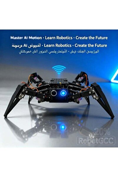 Arduino روبوت العنكبوت البيونيك STEM — مجموعة تعليمية وبحثية رباعية الأرجل ES...