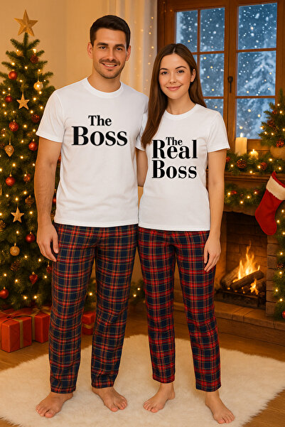 MVRDAR Christmas set for two – t-shirt and pajama pants, cotton, holiday and Christmas theme