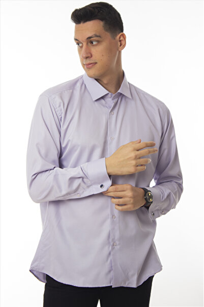 DAŞ ÜNİFORMA Classic Cut Regular (No Pocket) Micro Fabric Classic Men's Shirt