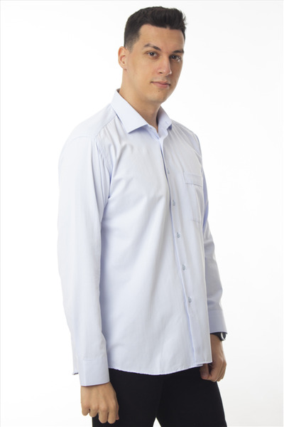 DAŞ ÜNİFORMA Classic Cut (with Pockets) Dobby Fabric Classic Men's Shirt