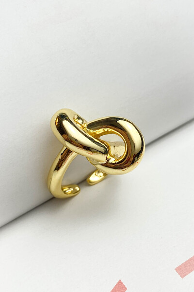 roshel Steel Bow Knot Ring Adjustable