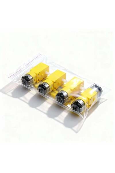 Arduino Smart Robot Chassis TT Motor Pack (4pcs) — 3–6V Dual Shaft Geared Motors (Arduino Compatible)