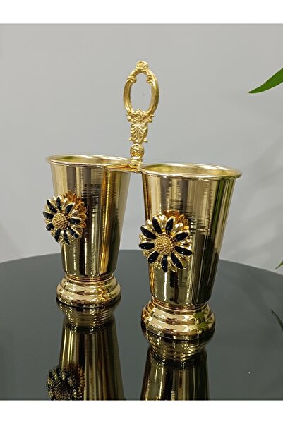 PARILTI HOME COLLECTİON Suport pentru linguri de aur, pachet de 2