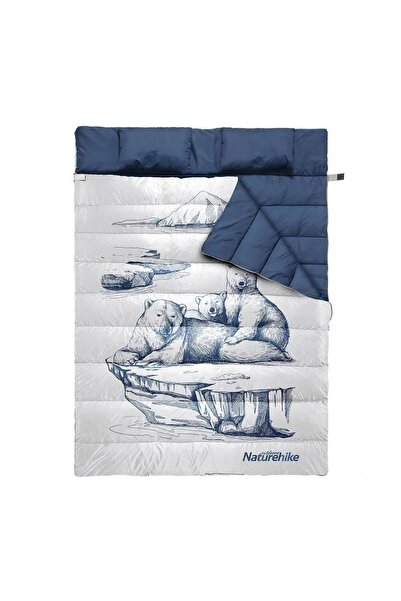 Naturehike Zarf Tarzı Yastıklı Çift Kişilik Pamuklu Uyku Tulumu (polar Bear)