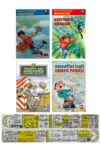 Bilgi Yayınevi Muzaffer İzgü 4 Kitap Set/Atatürk'ü Gördüm+Bulutlara Simit Sat...