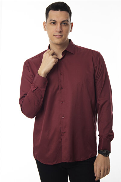 DAŞ ÜNİFORMA Classic Cut Regular (No Pocket) Micro Fabric Classic Men's Shirt