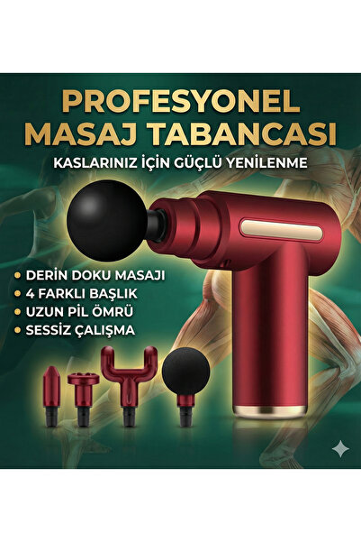 CALIBURN Profesyonel Şarjlı Masaj Tabancası - Derin Doku Perküsyon Masaj Alet...