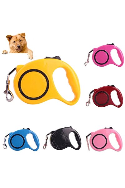 OEM Automatic retractable dog leash, 3/5m, plastic and nylon, multicolor, 13x10cm/15x13cm