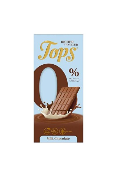 Tops – شوكولاتة بالحليب – بدون إضافة سكر – 50 غرام