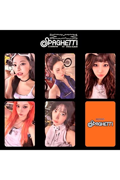 Kpop Dünyasi LE SSERAFIM '' Spaghetti '' Photocard Set POB 3