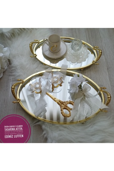 LilAmor Concept Hediyelik Elegance luks soz nisan tepsi seti