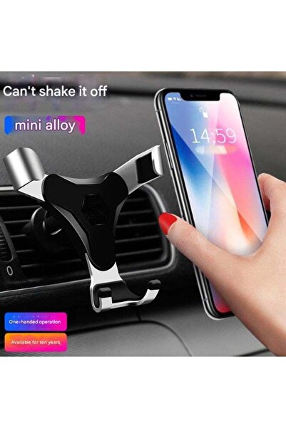Generic Gravity Car Phone Holder | Aluminum Air Vent Mount | One-Hand Operation