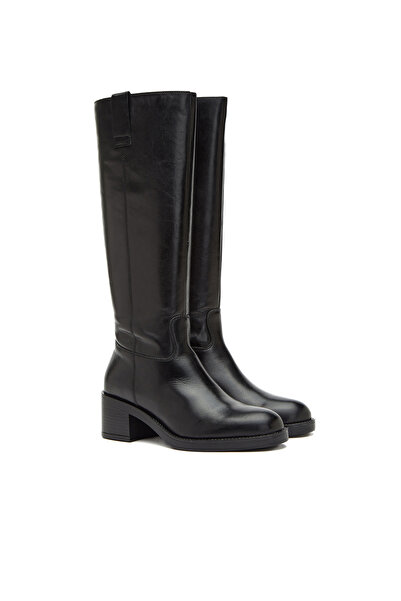 George Hogg Siyah Kadın Deri Çizme