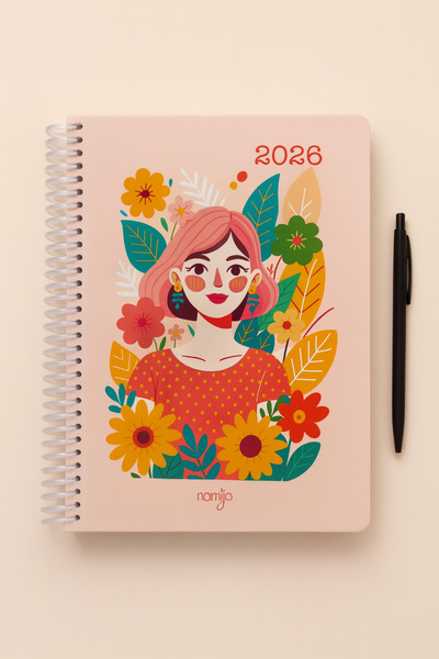 Nomijo 2026 Ajanda A5 Boyut Desenli