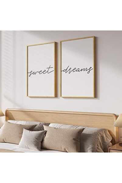 ALAYRA International مجموعة من قطعتين من لوحة فنية جدارية تحمل اقتباسات بسيطة...