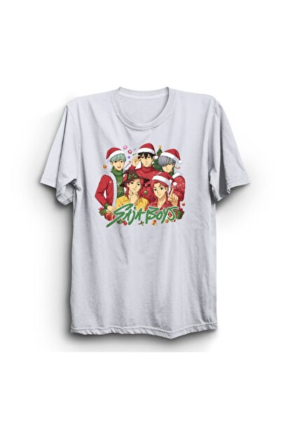 The Fame Kpop Demon Hunters, Saja Boys, Noel, Christmas Printed , 100% Cotton Unisex T-Shirt