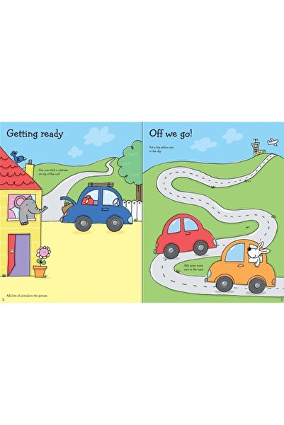 Usborne Publishing Holiday sticker and colouring book, 3 years+, Usborne