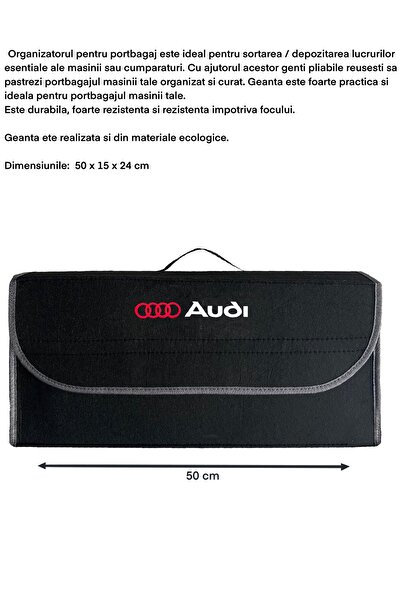 OEM Geanta Sortare, Organizare, masina Audi, Negru