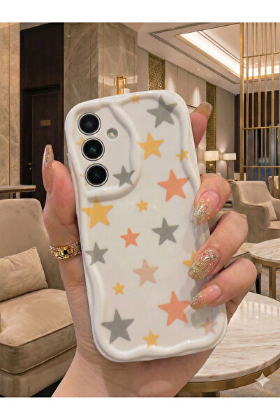 TechTrove حافظة سامسونج جالاكسي A12 المتوافقة مع نمط النجوم الباستيل ذات الحو...