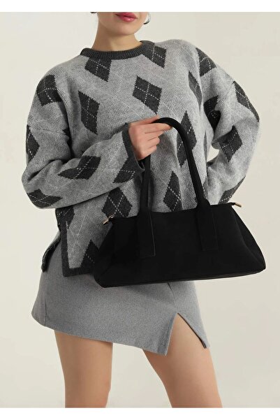 MioArt Zeina Süet Model Kadın El Ve Omuz Çantası