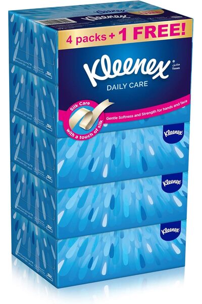 Kleenex Daily Care Facial Tissue - Pack Of 10 Boxes, 170 Sheets X 2 Ply