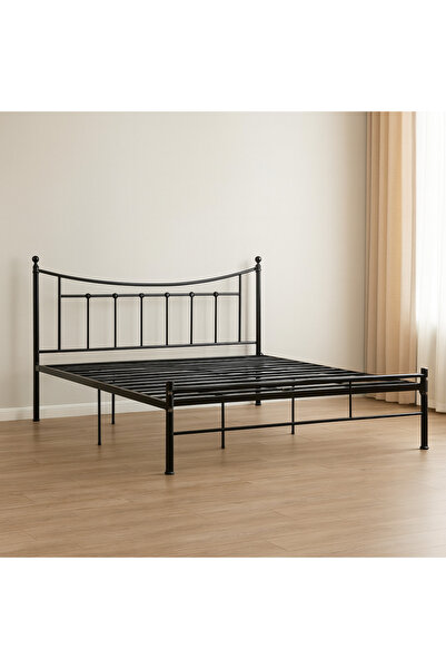 SADANHOME Iron bed 200cm x 180cm - Black