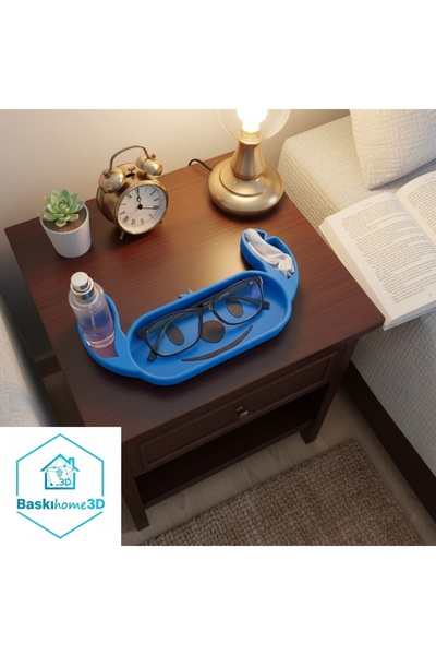 baskıhome3d Stitch Figürlü Gözlük Standı – Şık Masa Üstü Organizer / Gözlük Kutusu