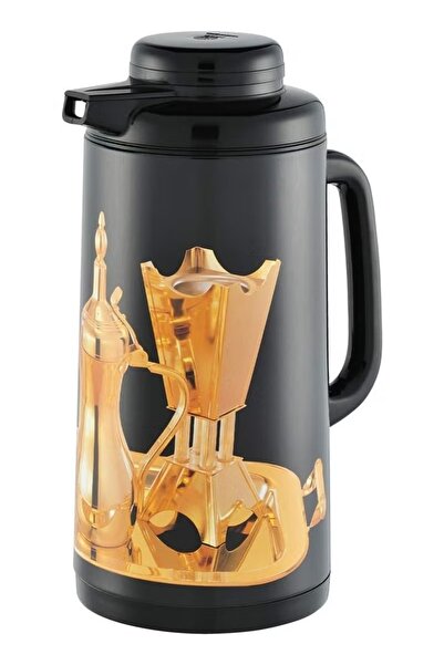 Peacock 1.3L Stainless Steel Vacuum Flask Arabic Coffee & Tea Design,Double Wall Thermal Jug for Hot