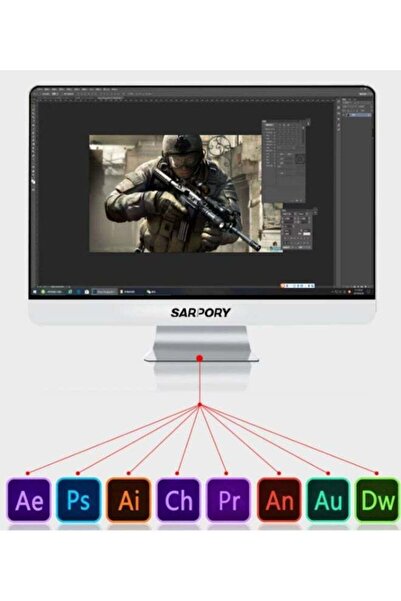 Lanker 27-Inch All-in-One Desktop PC Intel Core i7-8706G 16GB RAM 512GB SSD RX Vega 4GB