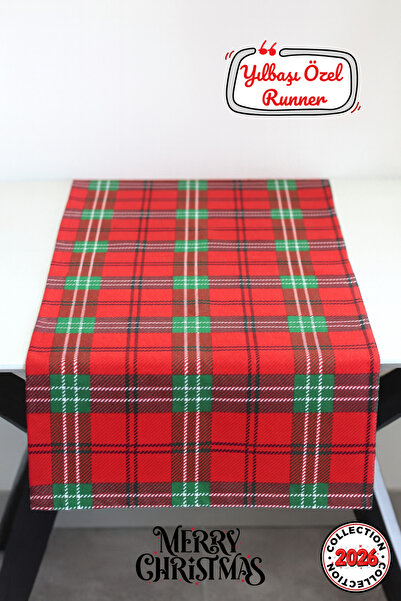 Soft Kare Runner de masă cu model de Anul Nou, rezistent la apă, rezistent la...