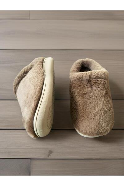 GEZER Papuci de casă pentru femei, papuci de pluș cu interior de lână, papuci de mireasă pentru invitați