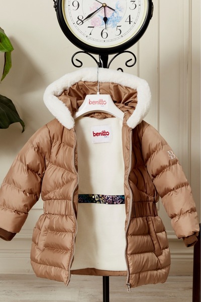 Benittokids Baby Girl Hooded Coat