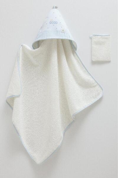 Caramell Good Baby Baby Swaddle Towel and Washcloth Blue Crml.Mv.Bse1839