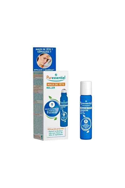 Puressentiel , Ρολάκι, Αιθέρια Έλαια, Ανακούφιση Πόνου, Για Πονοκέφαλο, Λάδι Σώματος Roll-On, Για Κεφάλι, 5 ml