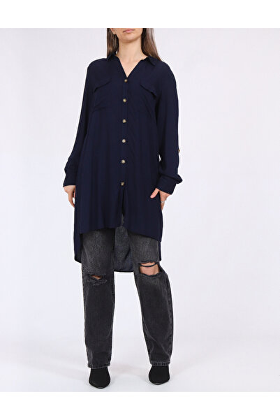 Vero Moda Shirt, Dark navy blue