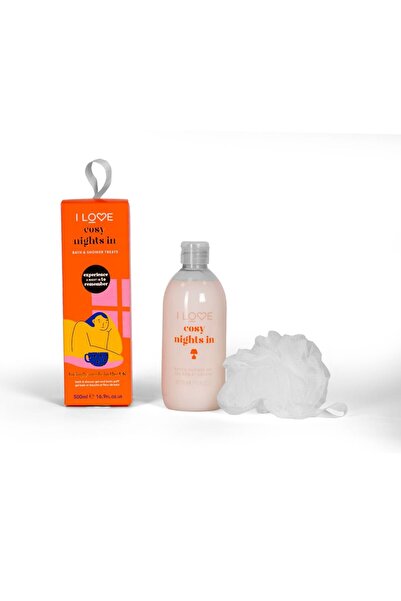 I Love Set I Love: Cosy Night's, Hydrating, Shower Gel, For All Skin Types, 500 ml + I Love, Body Sponge