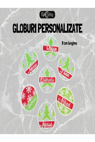 Epic Crafting Personalized Christmas globe with name, Ideal holiday gift