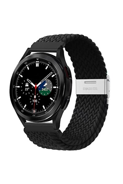 OEM Smartwatch strap, 22 mm width, adjustable, elastic textile material, nylon, black