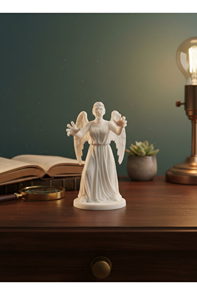 DEMİRHAN3D Taş Görünümlü Ağlayan Melek Figürü | 3D Baskı Dekoratif Heykel 20c...