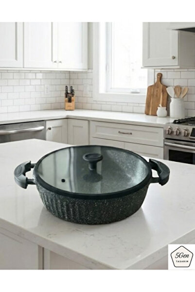 5Gen Tasarım Isıya Dayanımlı Geçme Tencere Tava Silikon Tutacak (1 SET = 2 AD...