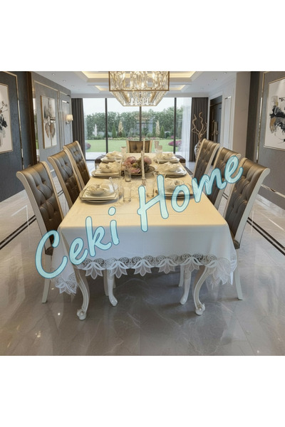 Ceki Home ✨   Kayla Table Cloth Set – 12 Persons |   26 Pieces |   160X220 ✨