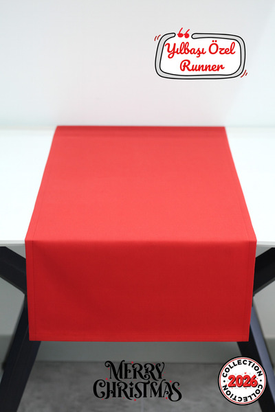 Soft Kare مفرش طاولة مزخرف مقاوم للماء ومقاوم للبقع لعيد الميلاد |   مفرش طاو...