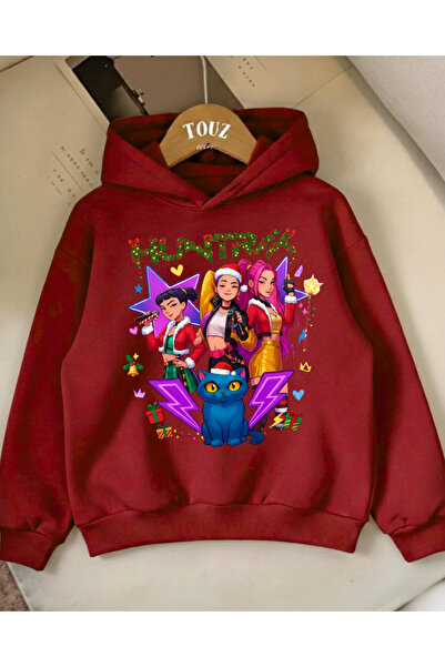 Touz Moda Christmas Young Kpop Demon Hunters 3-Thread Thick Sweet Hoodie