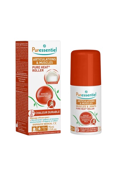 Puressentiel , Pure Heat, Αιθέρια Έλαια, Λάδι Σώματος Roll-On, Για Αρθρώσεις & Μύες, 75 ml