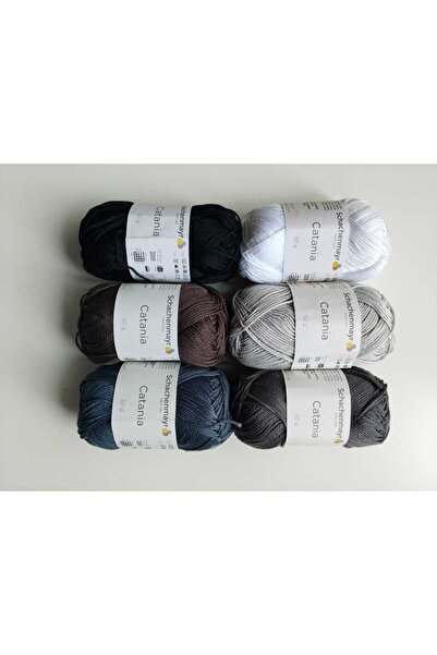 Schachenmayr Σετ πλεκτών κλωστών και βελονάκι για πλέξιμο στο χέρι για τσάντες παιχνιδιών και μπλούζες Catania Amigurumi