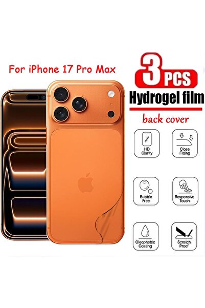 m.tk moveteck iPhone 17 Pro Transparent Coating Back and Side Frame Full Body Flexible Case Protective Hydrogel Anti-Scratch