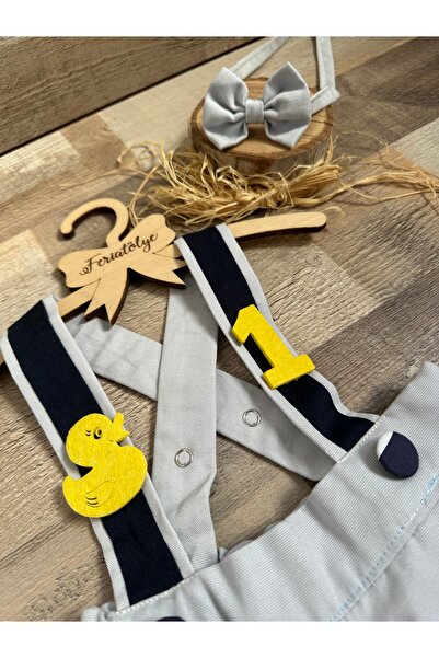 Feriatolye Civciv Concept Baby Boy Salopet Cake Popping