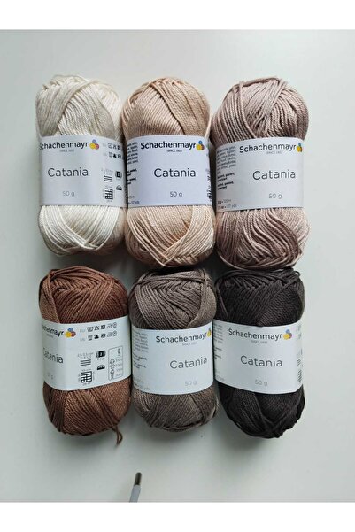 Schachenmayr Σετ πλεκτών κλωστών και βελονάκι για πλέξιμο στο χέρι για τσάντες παιχνιδιών και μπλούζες Catania Amigurumi