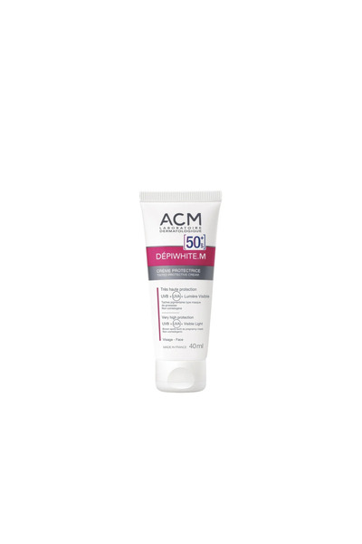 ACM Laboratoire ACM, Depiwhite M, protecție UV, cremă de protecție solară, pentru față, SPF 50+, 40 ml